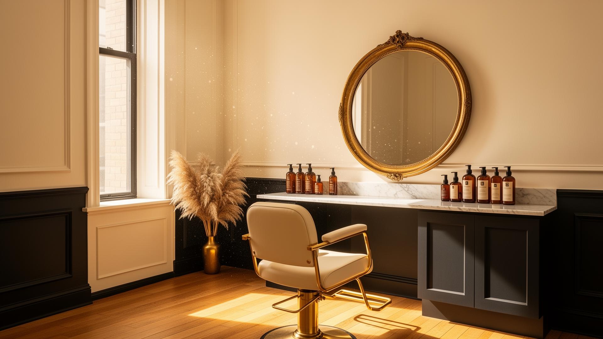 Interior del estudio Rocio Hair & Beauty en Manhattan